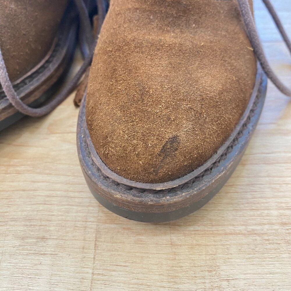 Vintage POLO Country Ralph Lauren Women's Suede Lace Up Prairie Boots Size 6B - Picture 7 of 14